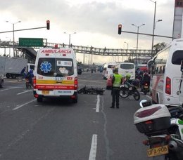 Accidente de tránsito en Bogotá