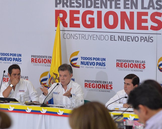 El presidente colombiano, Juan Manuel Santos