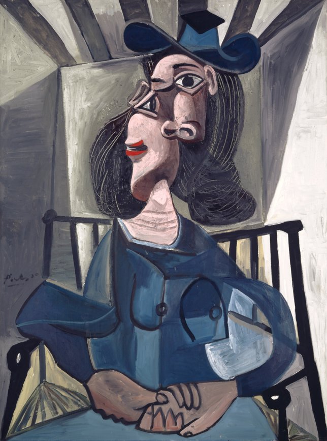 2. Mujer con sombrero sentada, Picasso.jpg