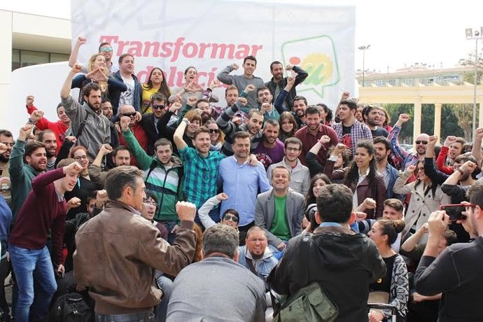 El candidato de IU a la Presidencia de la Junta, Antonio Maíllo.