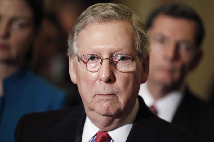 El portavoz republicano en el Senado estadounidense, Mitch McConnell