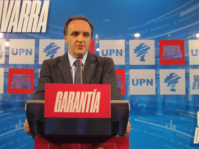 El candidato de UPN a la presidencia del Gobierno foral, Javier Esparza.