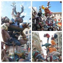 Fallas 2015 plantadas en Valencia