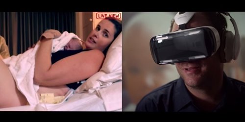 Ve nacer a su hijo en directo gracias a la realidad virtual (y a Samsung)