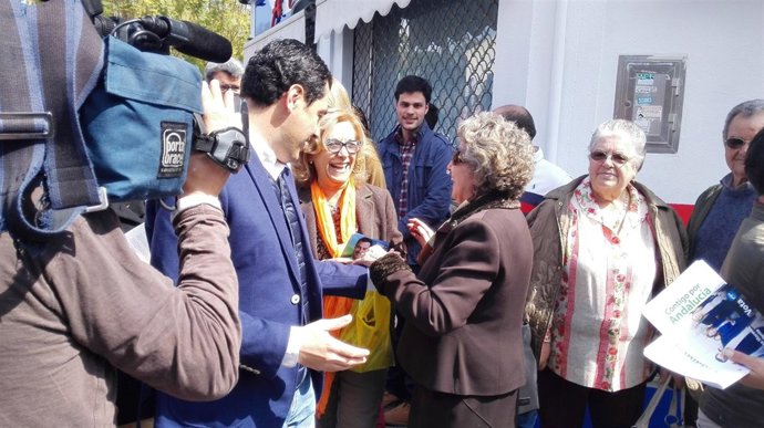 Juanma Moreno, hoy en Alcalá de Guadaíra