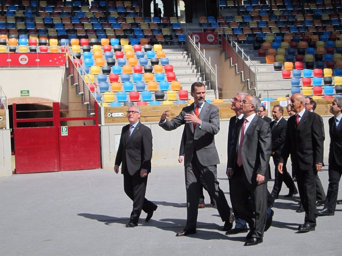 El Rey visita la Tárraco Arena Plaza por los Juegos Mediterráneos 2017
