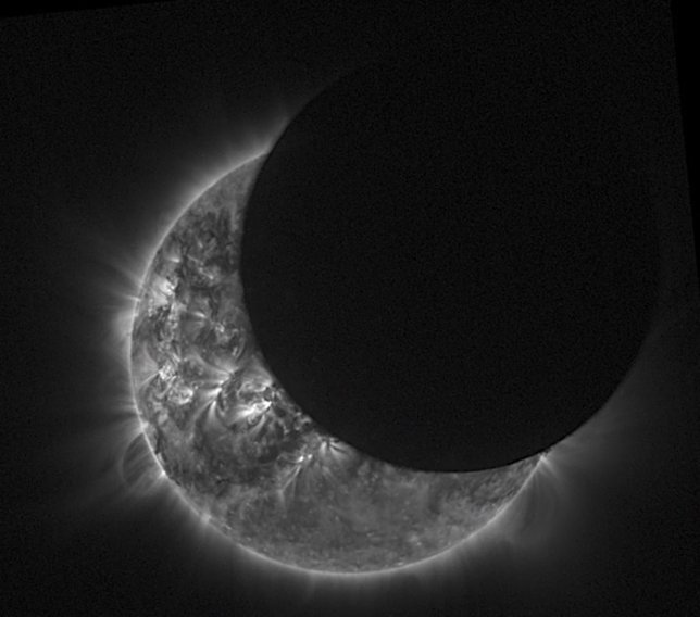 Eclipse desde el espacio