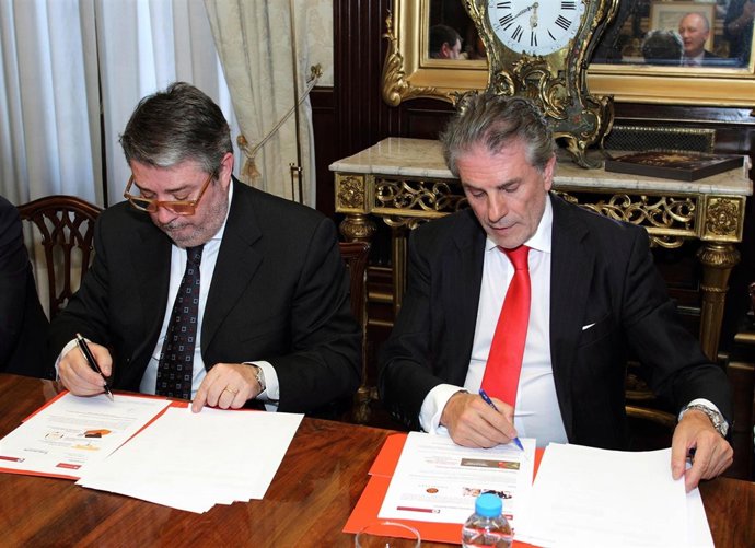 M.A.Fraile (CCC) y Enrique García (Banco Santander)