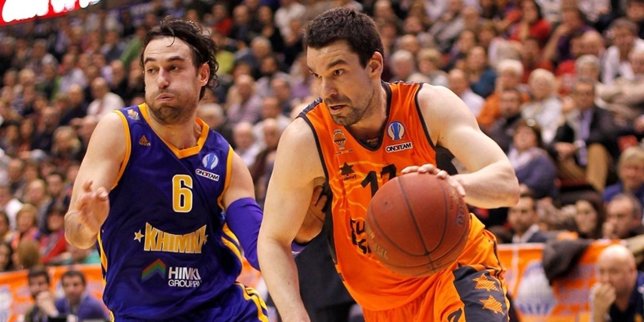 Rafa Martínez en el Valencia - Khimki de Eurocup