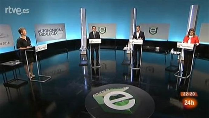 Debate 'a tres' de Moreno, Maíllo y Díaz en la RTVE