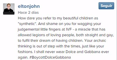 Boicot Dolce Gabbana