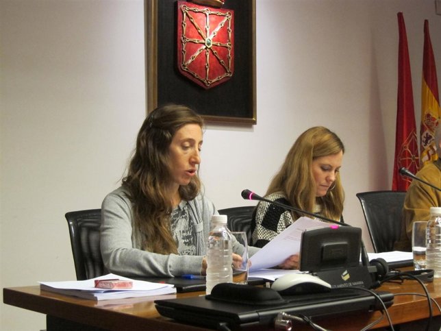 María Vela y Sara Ballano, del comité de empresa de Ganasa.