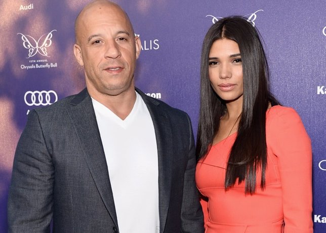 LOS ANGELES, CA - JUNE 07: Actor Vin Diesel (L) and Paloma Jimenez arrive at the