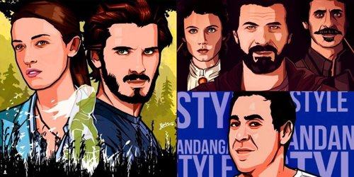 Un artista retrata en Instagram a los principales rostros de la televisión españ