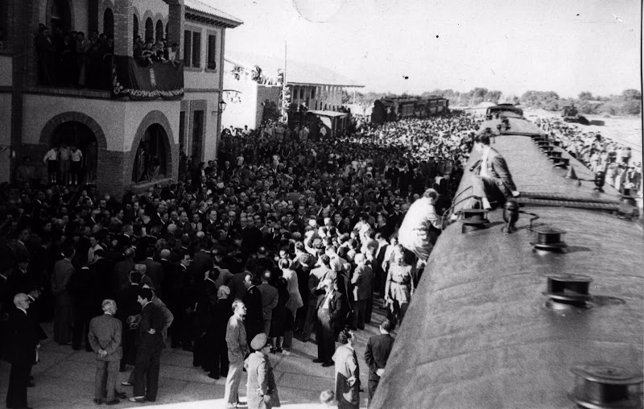 Inauguración del ferrocarril en Tarazona