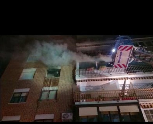 Incendio en una vivienda de Móstoles