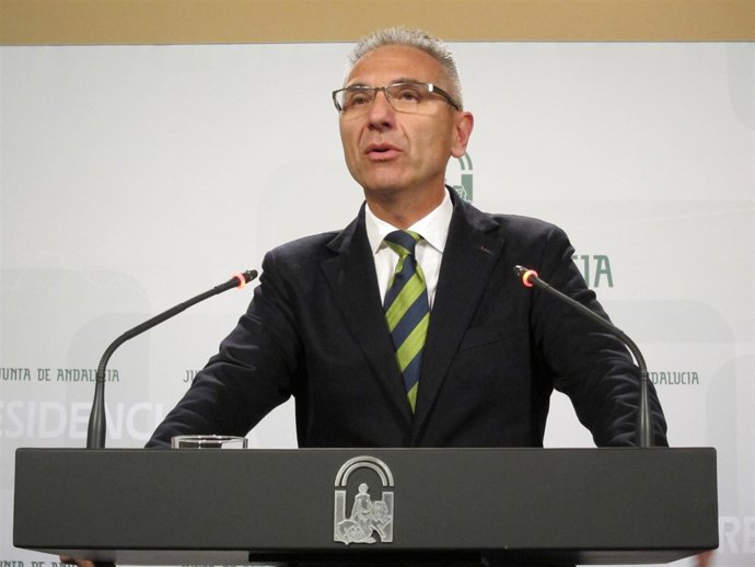 El portavoz de Gobierno de la Junta de Andalucía, Miguel Ángel Vázquez