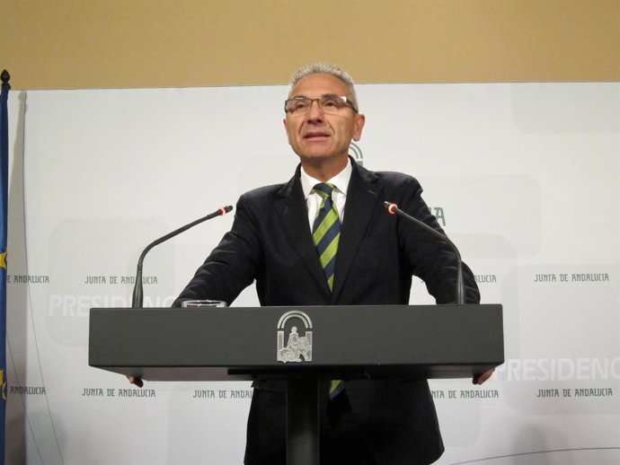 El portavoz de Gobierno de la Junta de Andalucía, Miguel Ángel Vázquez