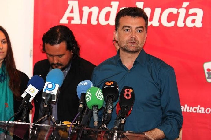 El candidato de IU a la Presidencia de la Junta, Antonio Maíllo.