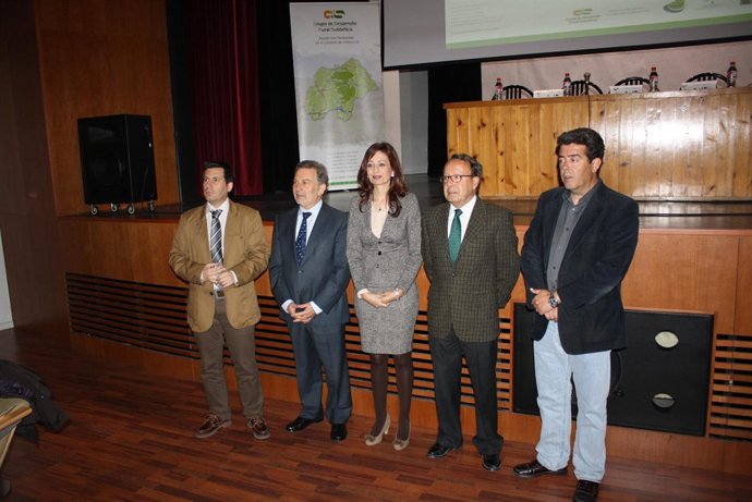 Expóxito y González Marín (izda.) en la inauguración de las jornadas
