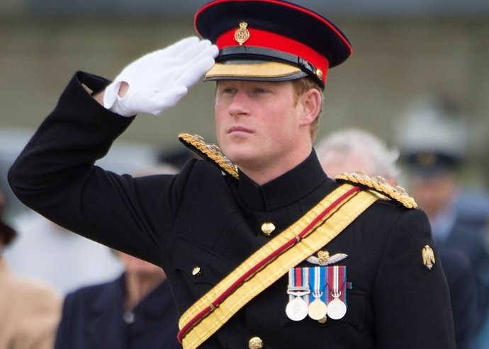 BURY ST EDMUNDS, ENGLAND - NOVEMBER 13:  Prince Harry, Honorary Air Commandant, 
