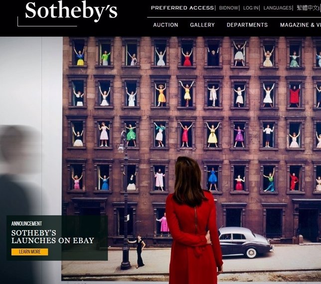 Sotheby's lanza una nueva plataforma con eBay