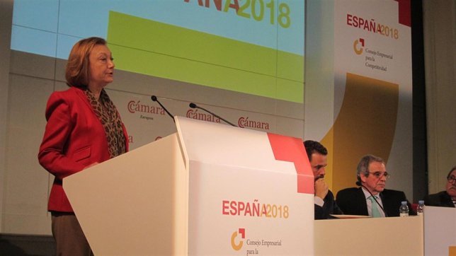 Rudi en la presentación del Informe España 2018