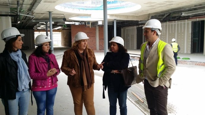 Visita a las obras del Hospital de Alta Resolución de Cazorla (Jaén)