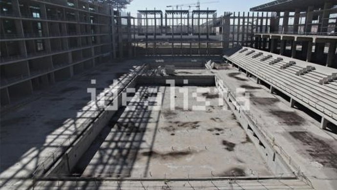 Obras del centro acuático