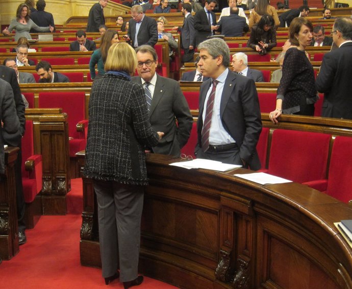 Artur Mas en el pleno del Parlament