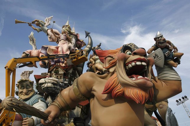 Falla del Pilar en Valencia