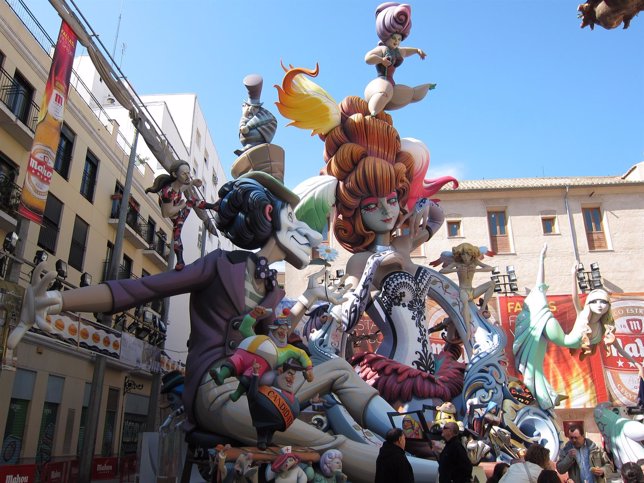 Imagen de la Falla de la Plaza del Pilar