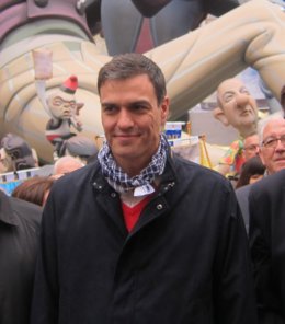 Pedro Sánchez en las Fallas de Valencia