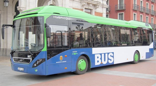 Autobús híbrido en pruebas de Auvasa