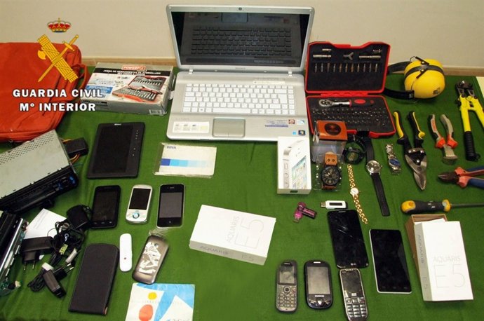 Efectos sustraídos de robos en Felanitx