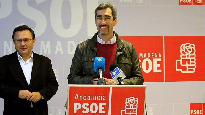 Víctor Navas junto a Miguel Ángel Heredia