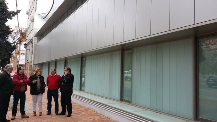 Visita de Ángeles Jiménez al centro de salud de Beas de Segura (Jaén)