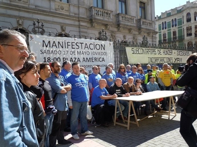 Asamblea de trabajadores en lucha