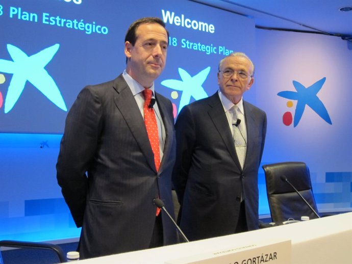 Gonzalo Gortázar e Isidre Fainé (CaixaBank)