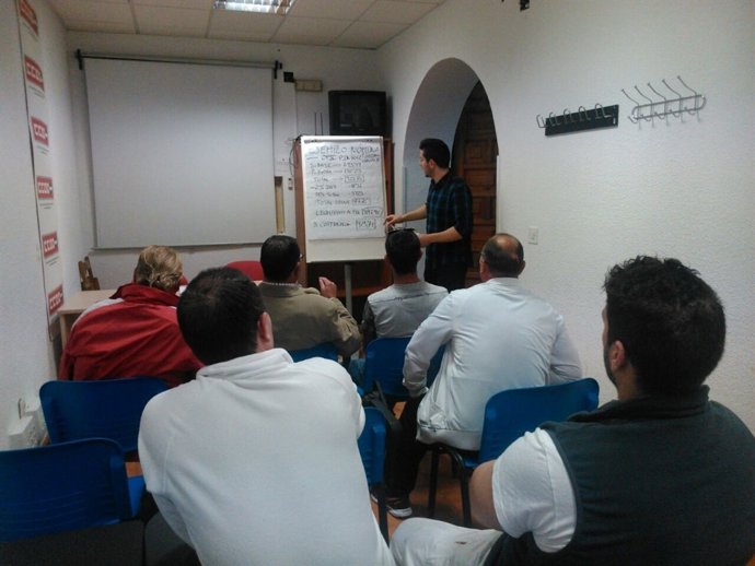 Asamblea de CCOO con trabajadores de Emple@Joven y Emple@30+