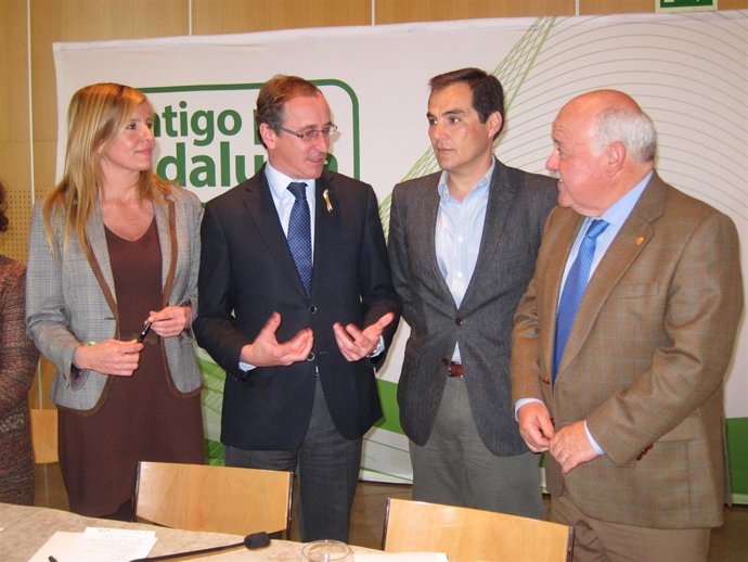 Alfonso Alonso con Nieto, Aguirre y Alarcón