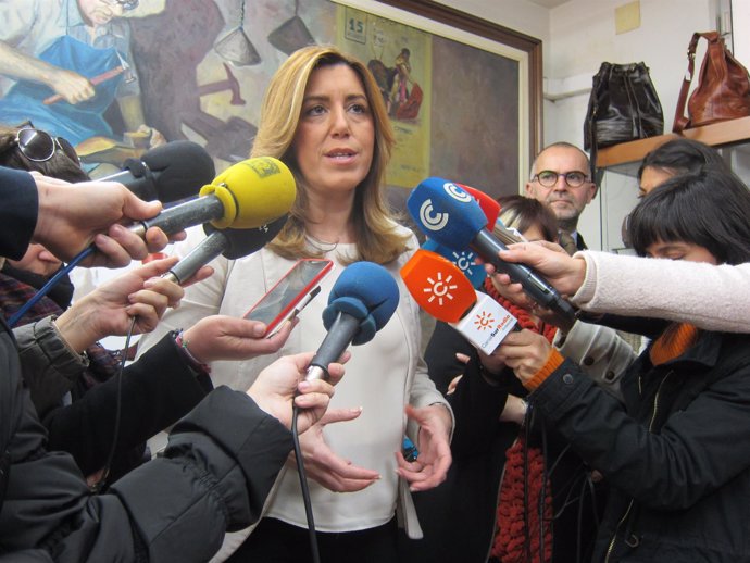 La presidenta de la Junta de Andalucía, Susana Díaz. 