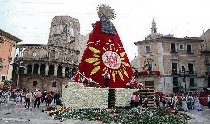Ofrenda a la Virgen