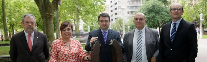 Aitor Esteban y los diputados del PNV 