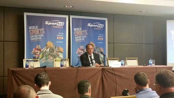 Javier Tebas en Sportel