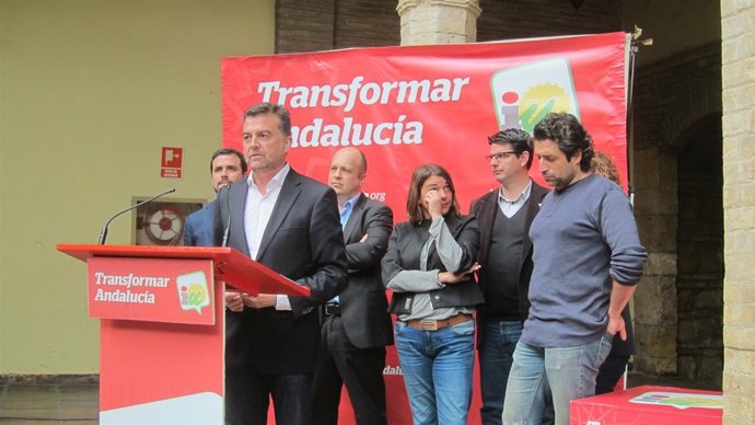 El candidato de IU a la Junta de Andalucía, Antonio Maíllo.