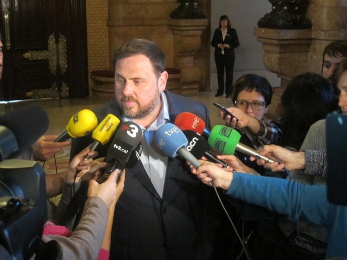 El presidente de ERC, Oriol Junqueras