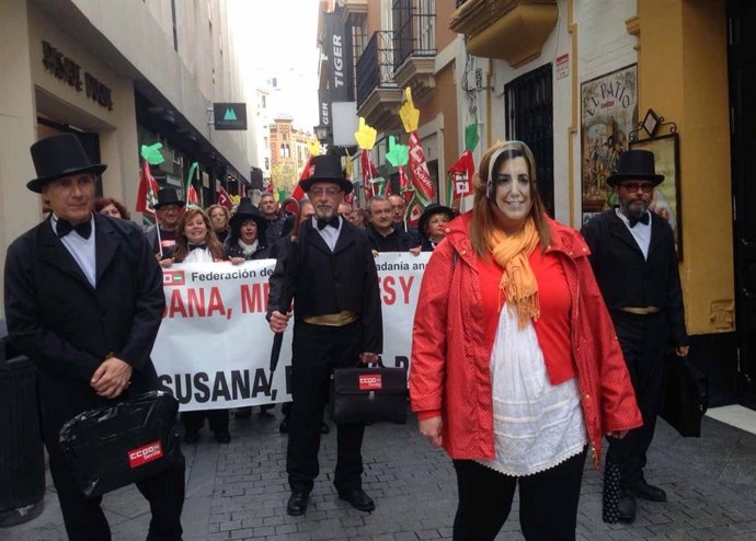 Movilización de CCOO para pedir la devolución de los 44 días de la paga extra