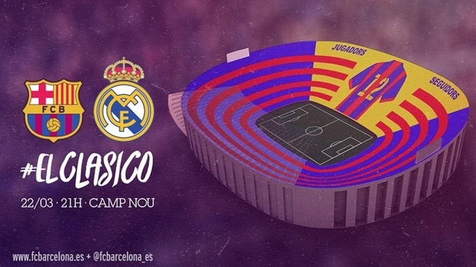 Mosaico para el Clásico FC Barcelona-Real Madrid de 2014-15