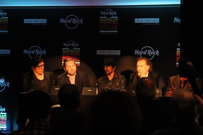 Organizadores del Festival Hard Rock Rising, Juanes y Manel Fuentes